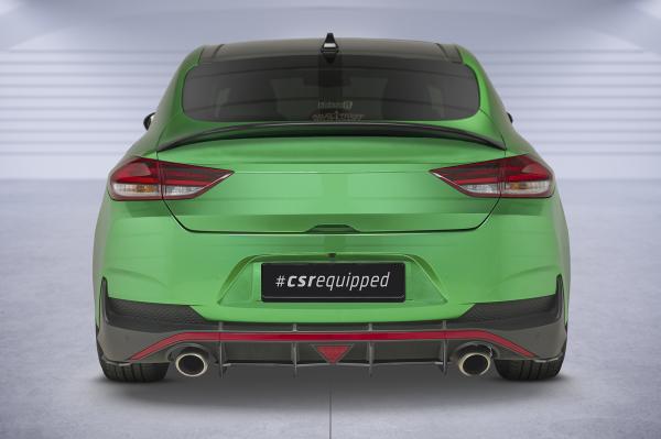 CSR Racing Diffusor | Heckansatz für Hyundai I30 N (PD) Fastback HA329-B schwarz matt (Lackierung erforderlich)