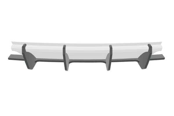 CSR Racing Diffusor | Heckansatz für VW Golf 6 (Typ 1K) GTI HA335-L Lackierung erforderlich (unlackiert)