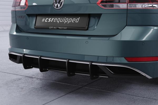 CSR Racing Diffusor | Heckansatz für VW Golf 7 (Typ AU) Variant HA354-B mit CSR-Logo Lackierung erforderlich (schwarz matt)