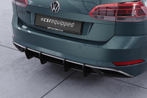 CSR Racing Diffusor | Heckansatz für VW Golf 7 (Typ AU) Variant HA354-B mit CSR-Logo Lackierung erforderlich (schwarz matt)