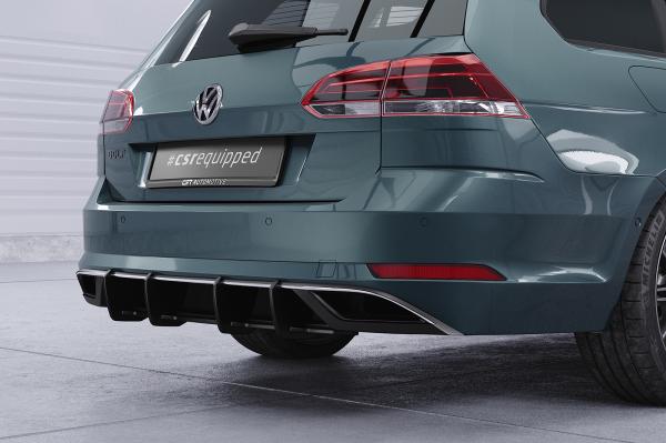 CSR Racing Diffusor | Heckansatz für VW Golf 7 (Typ AU) Variant HA354-B mit CSR-Logo Lackierung erforderlich (schwarz matt)