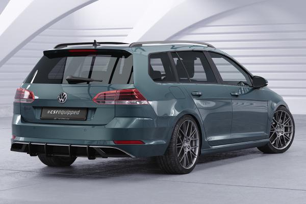 CSR Racing Diffusor | Heckansatz für VW Golf 7 (Typ AU) Variant HA354-B mit CSR-Logo Lackierung erforderlich (schwarz matt)