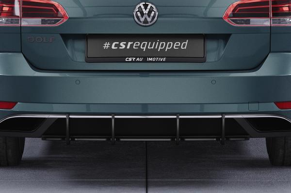 CSR Racing Diffusor | Heckansatz für VW Golf 7 (Typ AU) Variant HA354-B mit CSR-Logo Lackierung erforderlich (schwarz matt)