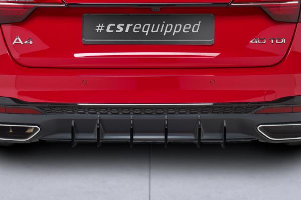 CSR Racing Diffusor | Heckansatz für Audi A4 B9 (Typ 8W) Avant S-Line HA366-L Lackierung erforderlich (schwarz matt)