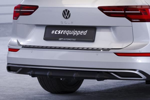 CSR Diffusor | Heckansatz mit ABE für VW Golf 8 (Typ CD) HA370-S Strukturiert schwarz matt (keine Lackierung erforderlich)