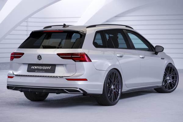 CSR Diffusor | Heckansatz mit ABE für VW Golf 8 (Typ CD) HA370-S Strukturiert schwarz matt (keine Lackierung erforderlich)