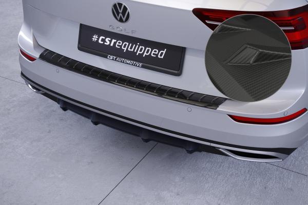CSR Diffusor | Heckansatz mit ABE für VW Golf 8 (Typ CD) HA370-M Carbon Look matt strukturiert (keine Lackierung erforderlich)