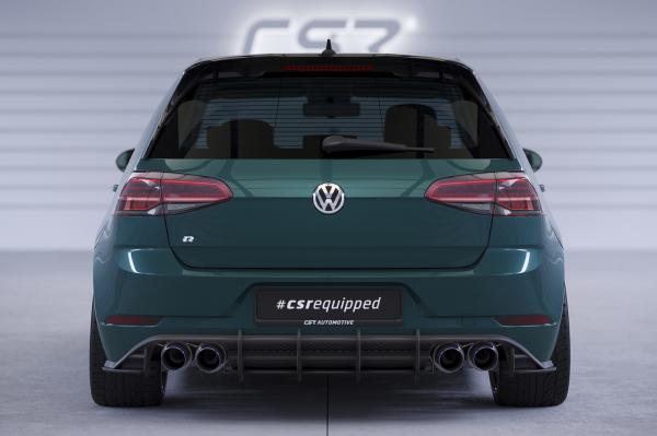 CSR Racing Diffusor | Heckansatz für VW Golf 7 (Typ AU) R HA373 Lackierung erforderlich (schwarz matt)