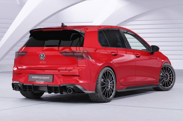 CSR Racing Diffusor | Heckansatz für VW Golf 8 GTI HA377-L Lackierung erforderlich (schwarz matt)