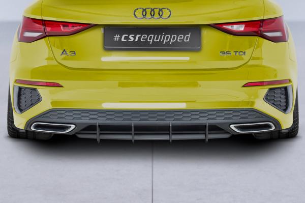 CSR Racing Diffusor | Heckansatz für Audi A3 8Y S-Line HA383 schwarz matt (Lackierung erforderlich)