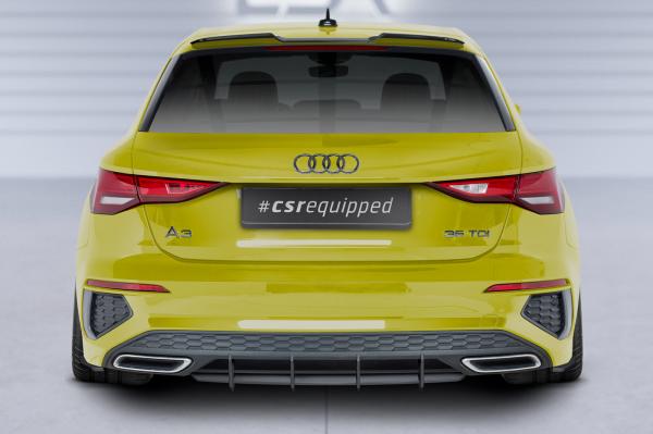 CSR Racing Diffusor | Heckansatz für Audi A3 8Y S-Line HA383 schwarz matt (Lackierung erforderlich)