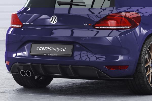 CSR Racing Diffusor | Heckansatz für VW Scirocco 3 HA398 schwarz matt (Lackierung erforderlich)