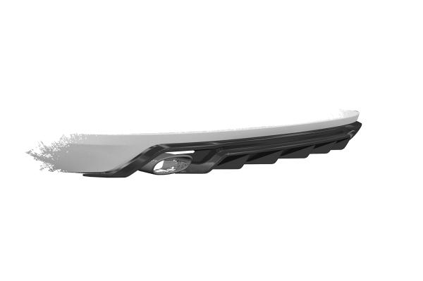 CSR Diffusor | Heckansatz mit ABE für Seat Leon 3 (Typ 5F) Cupra 300 HA406-L Lackierung erforderlich (schwarz matt)