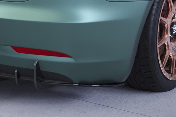 CSR Racing Diffusor | Heckansatz für Tesla Model 3 HA413-L Lackierung erforderlich (schwarz matt)