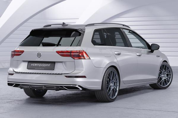 CSR Diffusor | Heckansatz mit ABE für VW Golf 8 (Typ CD) HA414-L Lackierung erforderlich (schwarz matt)