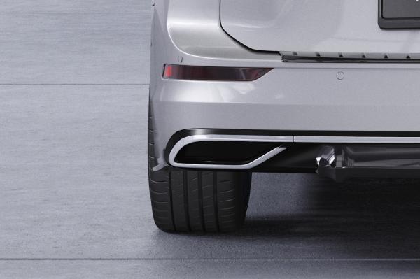 CSR Diffusor | Heckansatz mit ABE für VW Golf 8 (Typ CD) HA414-L Lackierung erforderlich (schwarz matt)