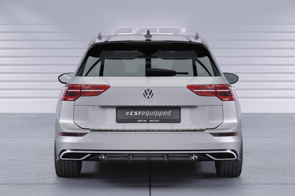 CSR Diffusor | Heckansatz mit ABE für VW Golf 8 (Typ CD) HA414-L Lackierung erforderlich (schwarz matt)