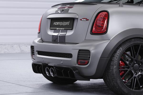 CSR Diffusor | Heckansatz mit ABE für Mini R58 / R59 JCW HA417-L schwarz matt (Lackierung erforderlich)