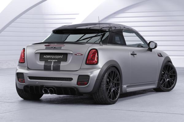 CSR Diffusor | Heckansatz mit ABE für Mini R58 / R59 JCW HA417-L schwarz matt (Lackierung erforderlich)