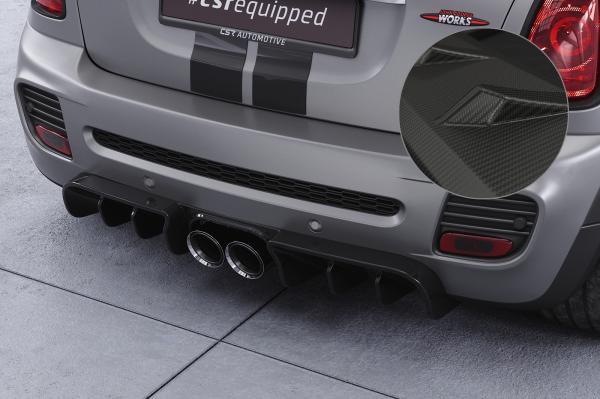 CSR Diffusor | Heckansatz mit ABE für Mini R58 / R59 JCW HA417-M Carbon Look matt strukturiert (keine Lackierung erforderlich)