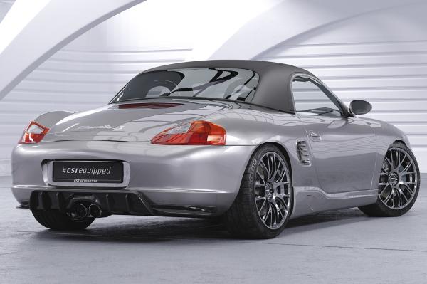 CSR Diffusor | Heckansatz mit ABE für Porsche Boxster 986 HA420-L Lackierung erforderlich (schwarz matt)