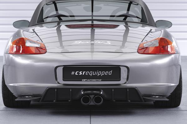 CSR Diffusor | Heckansatz mit ABE für Porsche Boxster 986 HA420-L Lackierung erforderlich (schwarz matt)