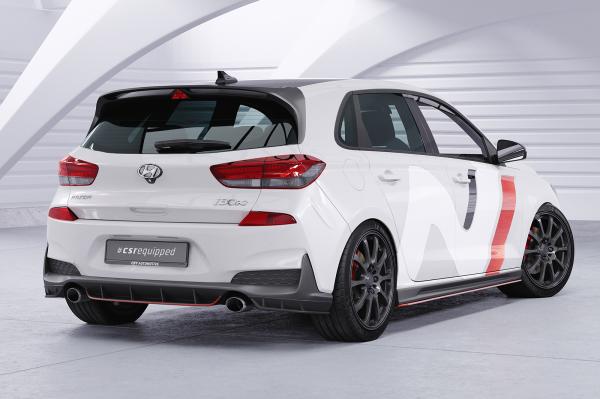 CSR Diffusor | Heckansatz mit ABE für Hyundai I30 (PD) N HA429-L schwarz matt (Lackierung erforderlich)