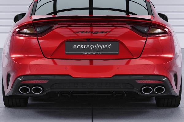 CSR Diffusor | Heckansatz mit ABE für Kia Stinger GT HA430-L Lackierung erforderlich (schwarz matt)