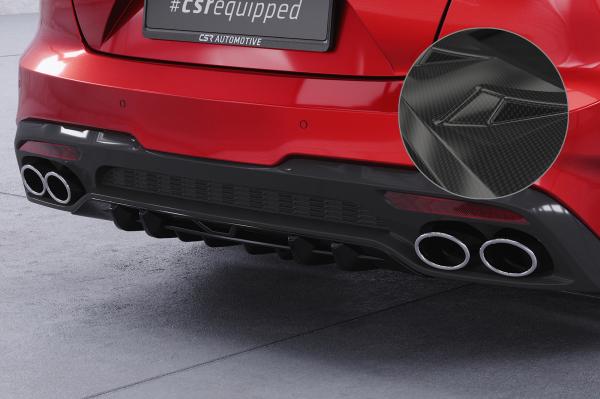CSR Diffusor | Heckansatz mit ABE für Kia Stinger GT HA430-C Carbon Look glänzend (keine Lackierung erforderlich)