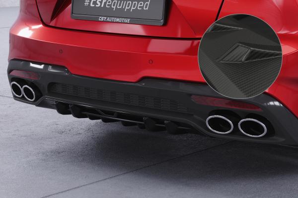 CSR Diffusor | Heckansatz mit ABE für Kia Stinger GT HA430-M Carbon Look matt strukturiert (keine Lackierung erforderlich)