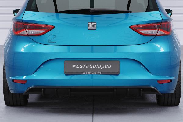 CSR Diffusor | Heckansatz mit ABE für Seat Leon 3 (Typ 5F) HA431-L Lackierung erforderlich (schwarz matt)