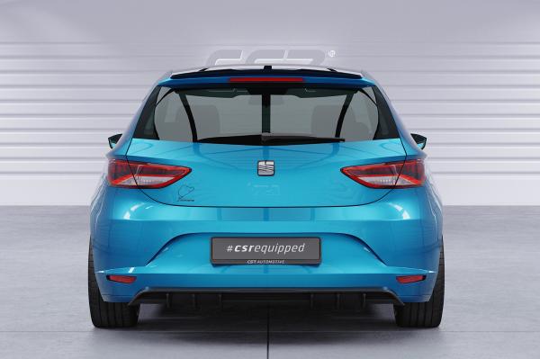 CSR Diffusor | Heckansatz mit ABE für Seat Leon 3 (Typ 5F) HA431-L Lackierung erforderlich (schwarz matt)
