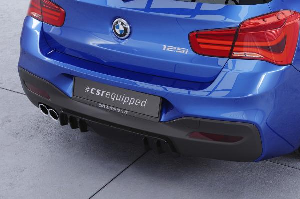 CSR Diffusor | Heckansatz mit ABE für BMW 1er F20 / F21 M-Paket HA432-S schwarz matt strukturiert (keine Lackierung erforderlich)
