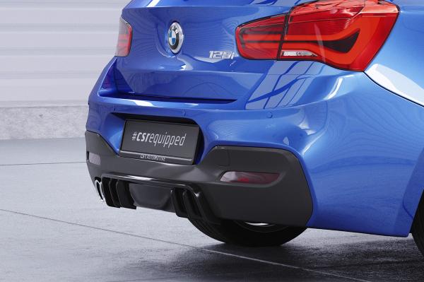 CSR Diffusor | Heckansatz mit ABE für BMW 1er F20 / F21 M-Paket HA432-S schwarz matt strukturiert (keine Lackierung erforderlich)