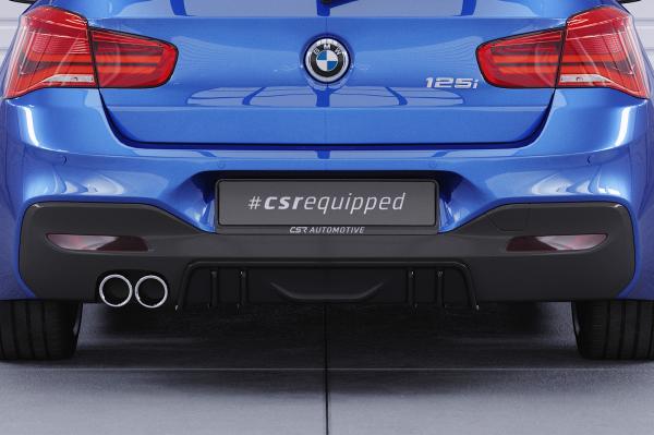 CSR Diffusor | Heckansatz mit ABE für BMW 1er F20 / F21 M-Paket HA432-S schwarz matt strukturiert (keine Lackierung erforderlich)