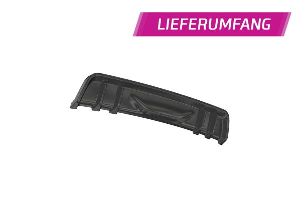 CSR Diffusor | Heckansatz mit ABE für BMW 1er F20 / F21 M-Paket HA432-S schwarz matt strukturiert (keine Lackierung erforderlich)
