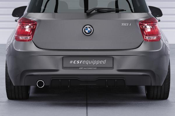 CSR Diffusor | Heckansatz mit ABE für BMW 1er F20 / F21 HA433-L schwarz matt (Lackierung erforderlich)