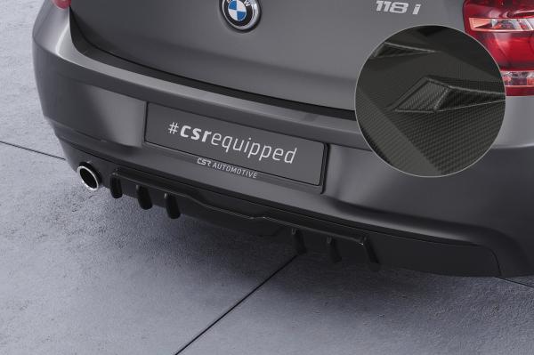 CSR Diffusor | Heckansatz mit ABE für BMW 1er F20 / F21 HA433-M Carbon Look matt strukturiert (keine Lackierung erforderlich)