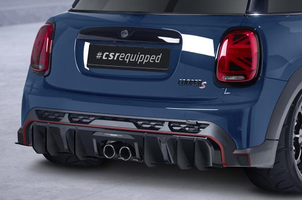 CSR Racing Diffusor | Heckansatz für Mini F55 JCW-Trim HA434-B schwarz matt (Lackierung erforderlich)