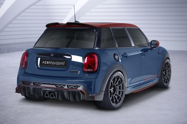 CSR Racing Diffusor | Heckansatz für Mini F55 JCW-Trim HA434-B schwarz matt (Lackierung erforderlich)