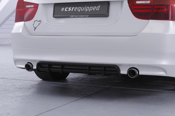 CSR Diffusor | Heckansatz mit ABE für BMW 3er E90 / E91 HA435-L Lackierung erforderlich (schwarz matt)