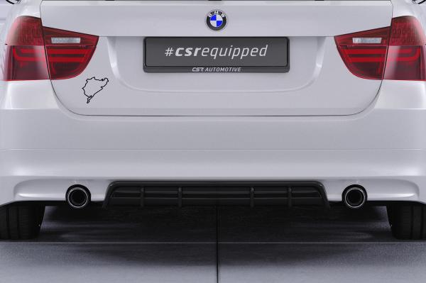 CSR Diffusor | Heckansatz mit ABE für BMW 3er E90 / E91 HA435-L Lackierung erforderlich (schwarz matt)