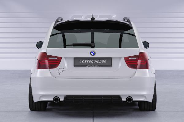 CSR Diffusor | Heckansatz mit ABE für BMW 3er E90 / E91 HA435-L Lackierung erforderlich (schwarz matt)