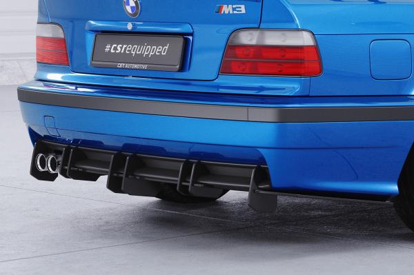 CSR Racing Diffusor | Heckansatz für BMW 3er E36 M-Paket HA438-L schwarz matt (Lackierung erforderlich)