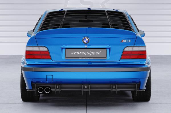 CSR Racing Diffusor | Heckansatz für BMW 3er E36 M-Paket HA438-L schwarz matt (Lackierung erforderlich)