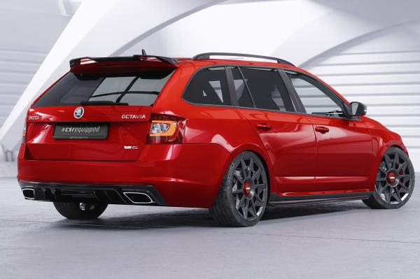 CSR Diffusor | Heckansatz mit ABE für Skoda Octavia 3 Typ 5E RS HA439-G Glossy schwarz Hochglanz (keine Lackierung erforderlich)