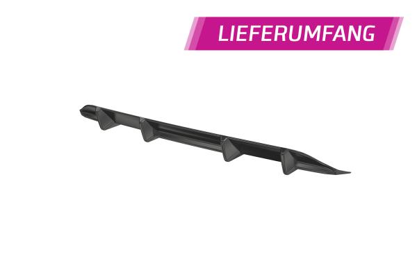 CSR Diffusor | Heckansatz mit ABE für VW Polo 6 2G (Typ AW) R-Line HA440-L schwarz matt (Lackierung erforderlich)