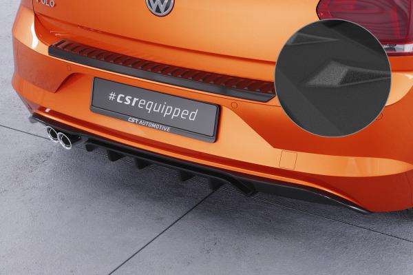 CSR Diffusor | Heckansatz mit ABE für VW Polo 6 2G (Typ AW) GTI HA442-S schwarz matt strukturiert (keine Lackierung erforderlich)