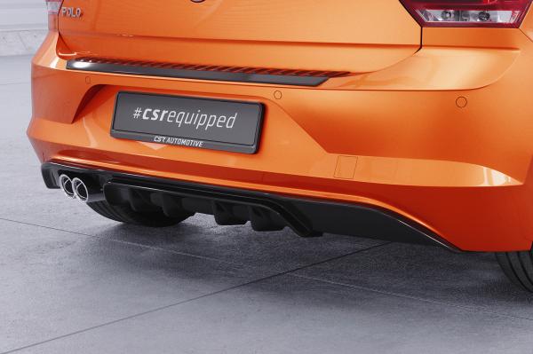 CSR Diffusor | Heckansatz mit ABE für VW Polo 6 2G (Typ AW) GTI HA442-L schwarz matt (Lackierung erforderlich)