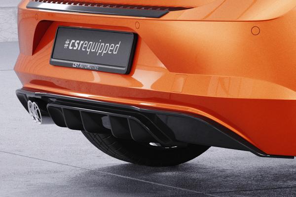 CSR Diffusor | Heckansatz mit ABE für VW Polo 6 2G (Typ AW) GTI HA442-L schwarz matt (Lackierung erforderlich)